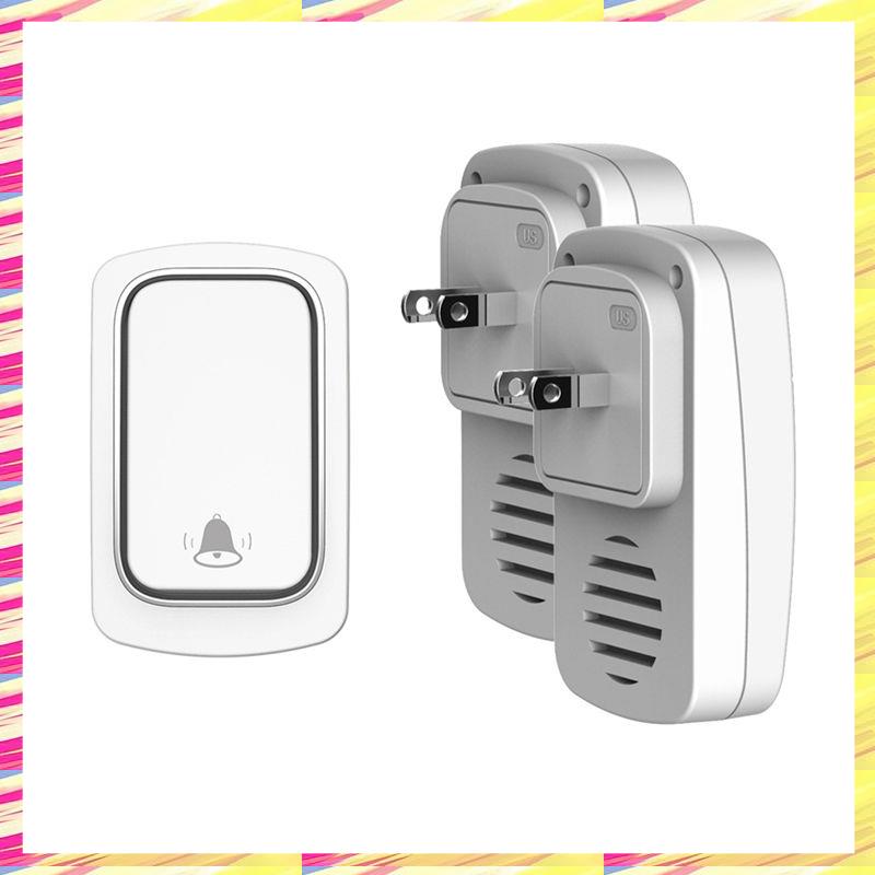 ABJJ 1 Набор Беспроводной Дверной Звонок Самопитающийся Наборы Дверных Звонков для Дома и Улицы Кинетический Звонок Батарейки Не Требуются Водонепроницаемый Штекер США C