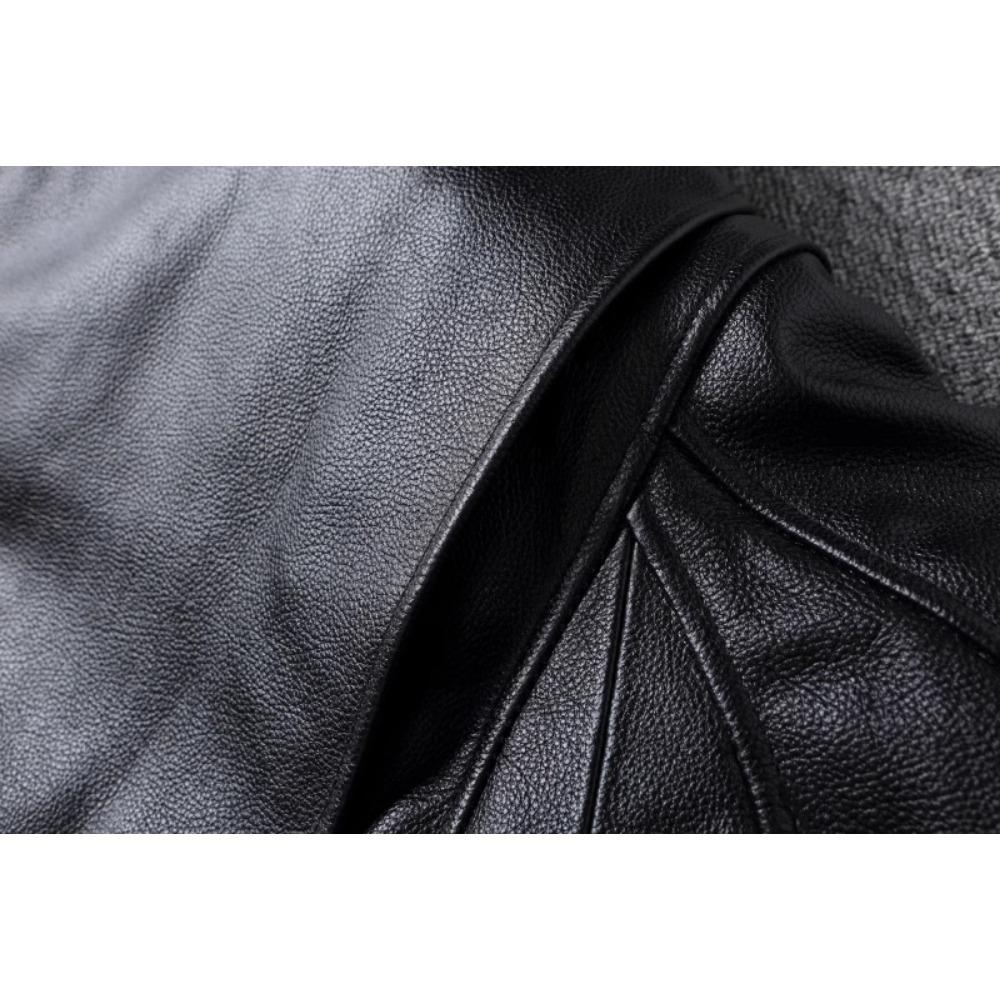 Chinese Size Top G1 Genuine Cowhide Men Leather Jacket Detachable Fur Collar Flight Suit Jackets For Men Military Aviator Coat Winter