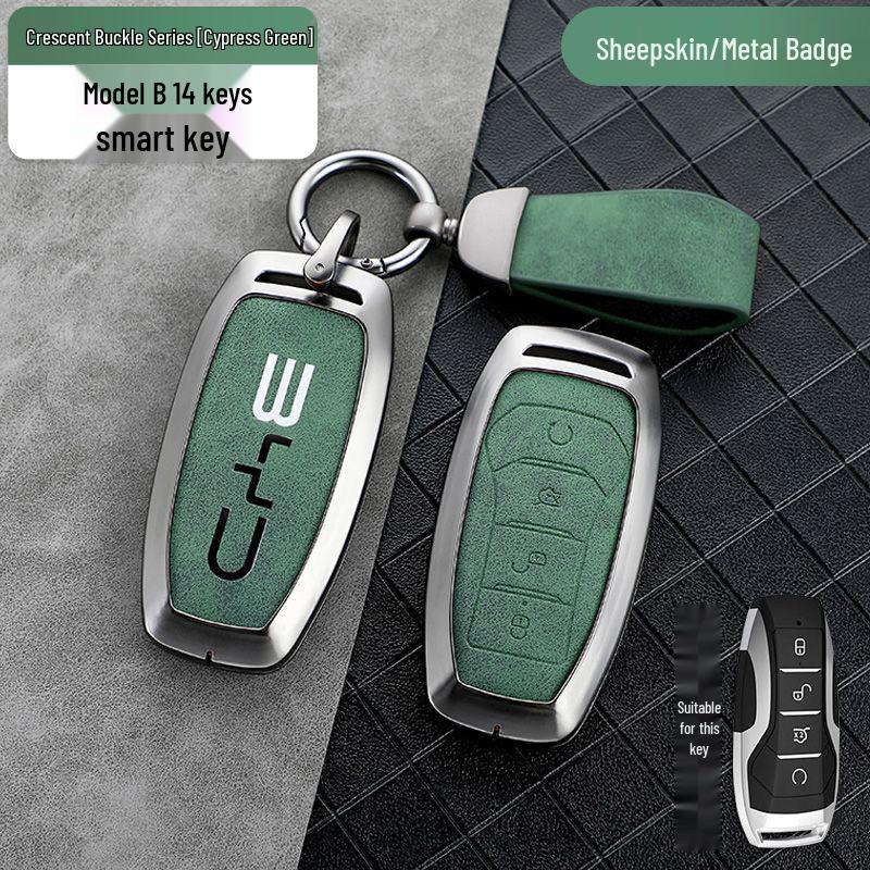 Compatible Key Case for BYD: Qin Plus DMi, Dolphin, Song Plus, Han EV, Yuan Pro, Tang, and E2 Models