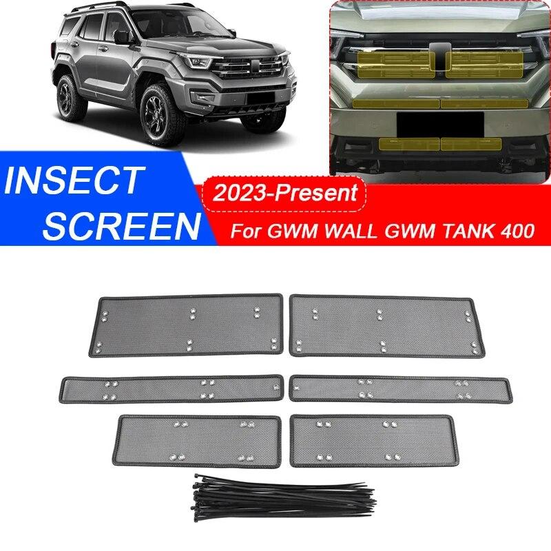 Car Insect-proof Air Inlet Protection Cover Insert Vent Racing Grill Filter Net Accessory For GREAT WALL GWM TANK 400 2023-2025