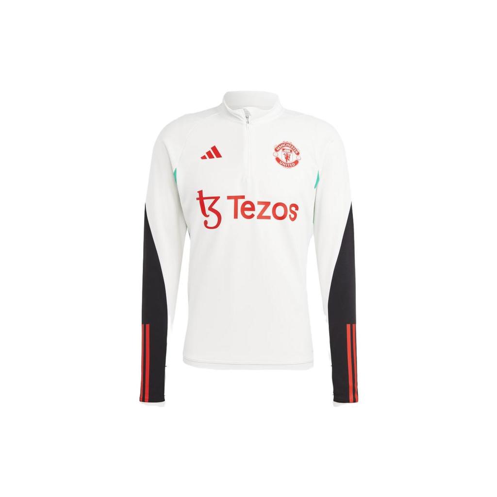 Adidas Manchester United Soccer Jerseys Men's White Thickened Straight Fit IA7292