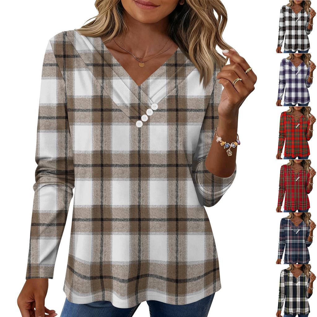 Womens Sweaters V-neck Long Sleeve Shirts Fall Outfits  Fashion Winter Clothing Side Slit