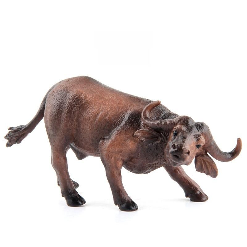 Pvc Realistic Animal Model Toy Large Water Buffalo Static Decor For Gift Collection