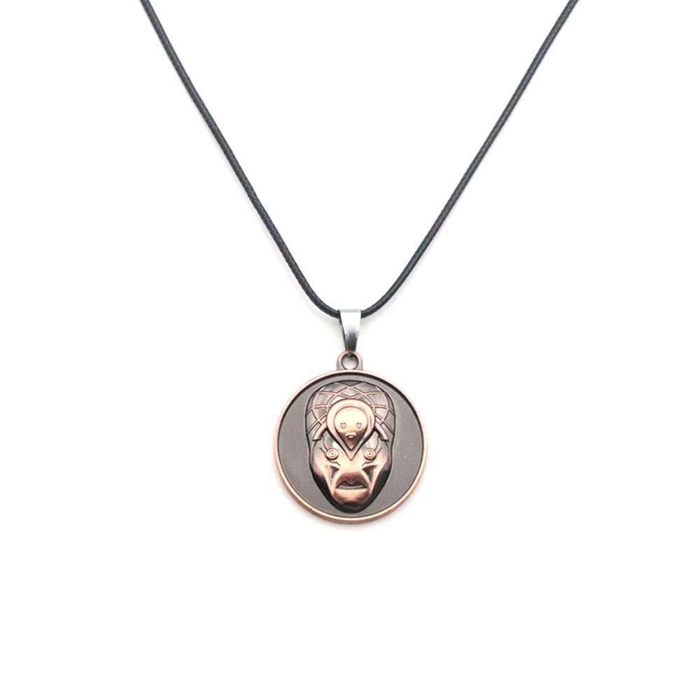 Jojos Bizarre Adventure Arrow Hat Mask Skull Alloy Keychain Pendant Necklace For Fans