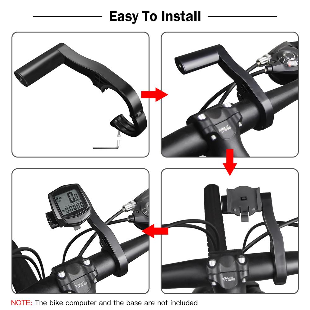 Multifunctional Bike Handlebar Extension Bracket Bike Computer Extension Support Bike Handlebar Mount