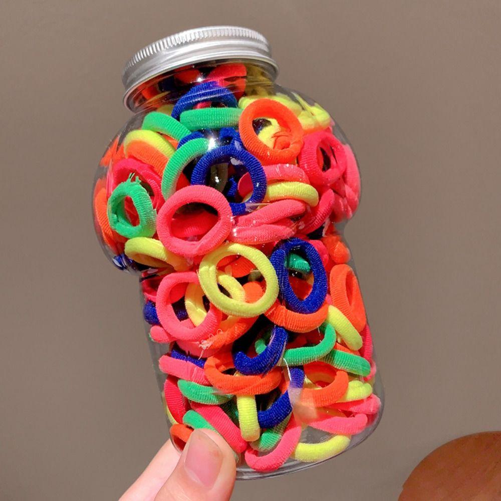 100ks/krabice Sponky do vlasů Elastické gumičky do vlasů Příslušenství do vlasů Držák na culík Gumičky Dámské