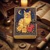 Leather Grimoire Journal: Cat Print Book of Shadows Magic Leather Journal, Spell Book Magic Cat Journal Gifts