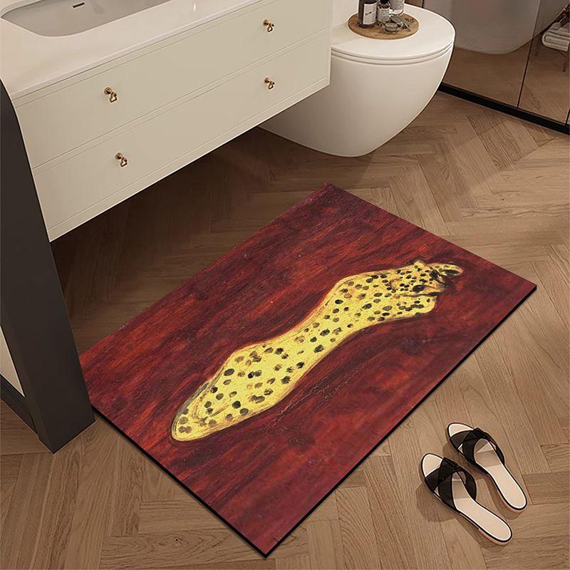 Bathroom absorbent floor mat, diatomaceous earth floor mat, toilet door quick drying anti slip carpet