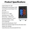 DC 0-300V 10/50/100A DC 0-100V 10/50/100A Voltmeter Ammeter LED Amp Dual Volt Meter Gauge LED Display Meter Amperemeter
