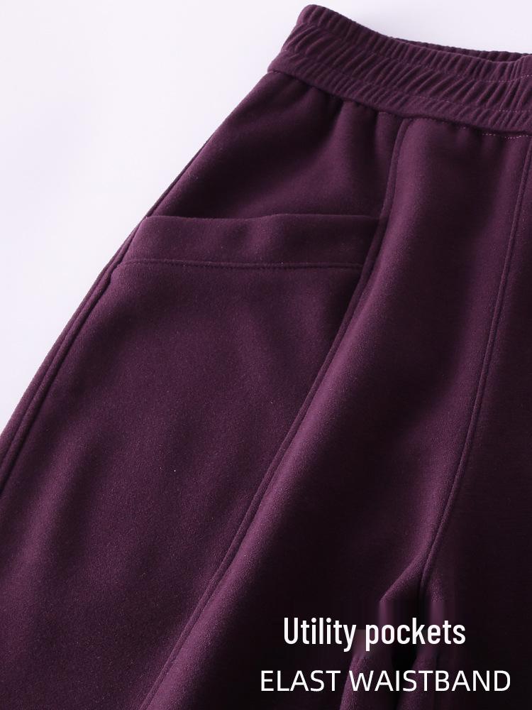 GAGN Brown Women's Casual High-Quality Loose Straight-Leg Trousers - 2026 Spring/Autumn Versatile Style