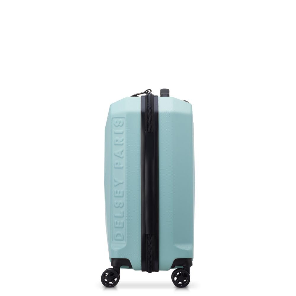 DELSEY PARIS KARAT 2.0 Suitcase, 37L, 55cm, 2.5kg, 5-Year Warranty, Carry-On, TSA Lock, Official Import, DL00261980142, Light Blue