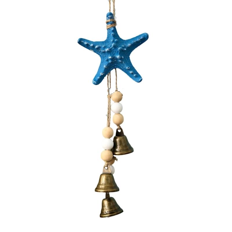 Turtles/Seahorses/Starfishs Wind Chimes Garden Decors Hanging Ornament Windchime for Mediterraneans Themed Home Decors