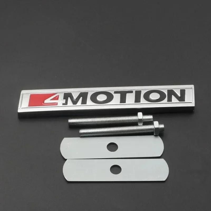 3D Metal 4 MOTION Logo Front Grille Badge Emblem Decals for VW Golf Tiguan Touareg Passat Polo Jetta Car Stickers ChromeLP8