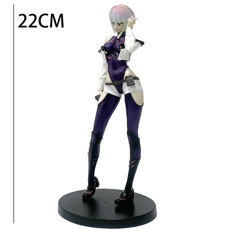Cyberpunk Lucy Rebecca David Martinez Johnny Silverhand Standing Take Gun Action Figure Toys