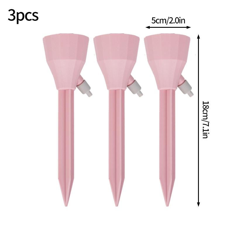 Picurator automat de 3 buc, vârfuri de auto-udare pentru plante, în ghiveci, pentru plante de interior, dispozitiv de sistem de irigare prin picurare, cutii de udat de grădină