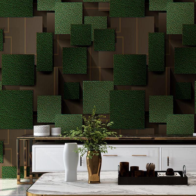 Modern 3D Lattice Non-woven Suede Wallpaper For Walls Roll Papel De Parede 3D Living Room Bedroom TV Background Wall Paper Decor