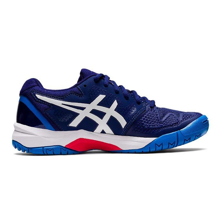 Asics Gel Resolution 8 GS Dive Blue Kids Sneakers White 1044A018-405