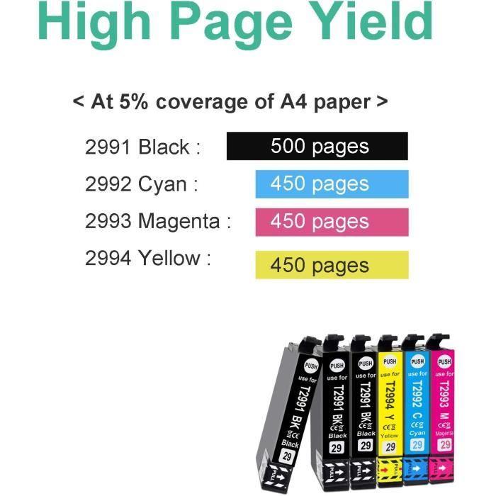 10x Teland 29XL Ersatz Tintenpatronen T29 29 XL für Epson Expression Home XP-342 XP-245 XP-442 XP-235 XP-335 XP-432