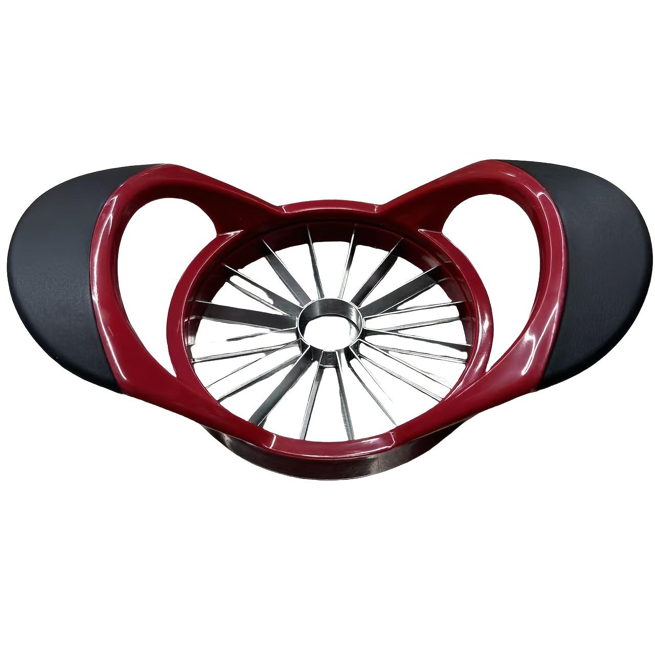 

Большая 16-лезвийная яблокорезка, Яблокорезка и удалитель сердцевины, Изготовлена из улучшенной нержавеющей стали. красный