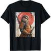 Samurai Otter Vintage Ukiyo-e Warrior Art Japanese Otter Art T-Shirt
