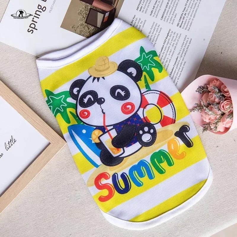 Cartoon-Welpen-Hundeweste, Sommer-Haustierkleidung für kleine Hunde, Chihuahua, Yorkshire, Malteser, Shirts, Hunde, Haustiere, Kleidung, Katzen-Outfit