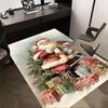 1pc Christmas Santa Claus Carpet Office Rug Outdoor Mat Home Decor Area Carpet Festival Gift
