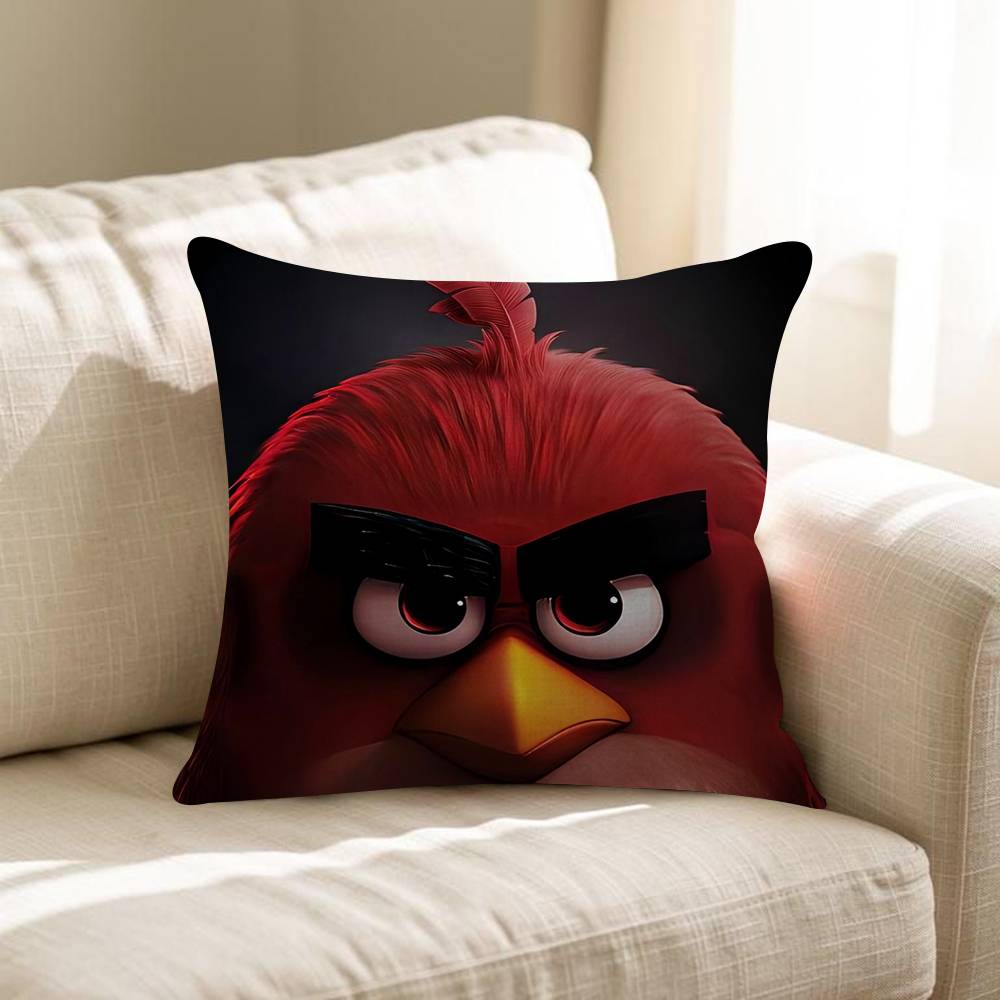 Cartoon Angry BBirds Personalized Pillow Cover Kids Bedroom Wild Party Decor Pillowcase Kid Birthday Shower Gift