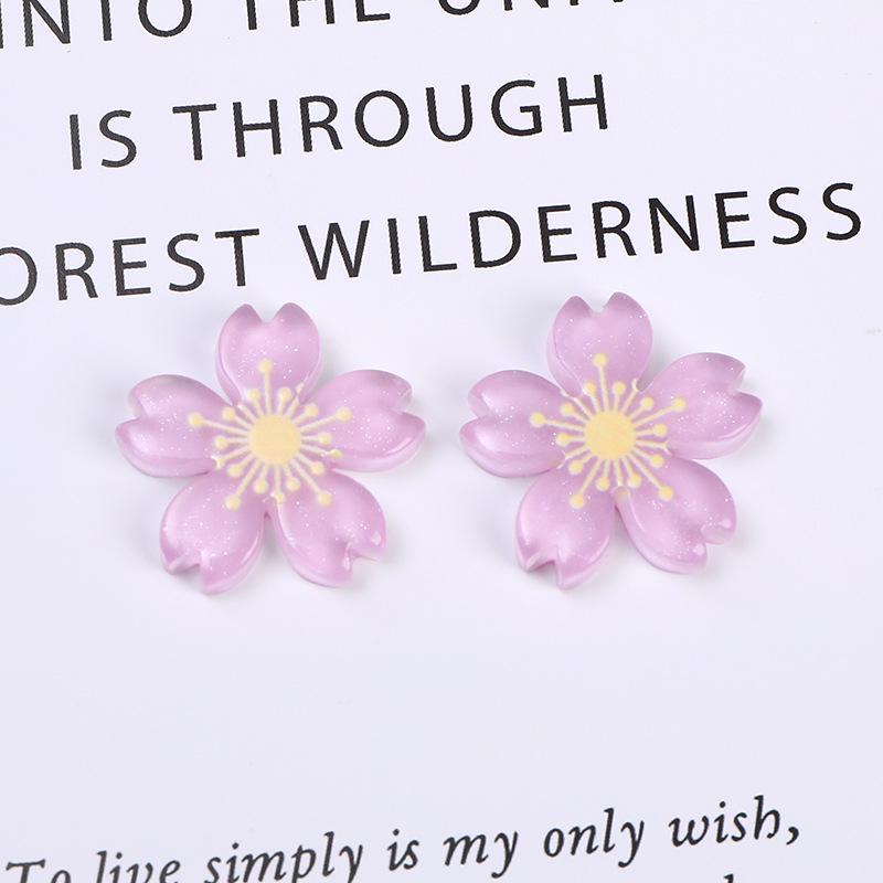 Sweet Flower Resin Ornament DIY Hair & Bag Accessories, Phone Case Stickers