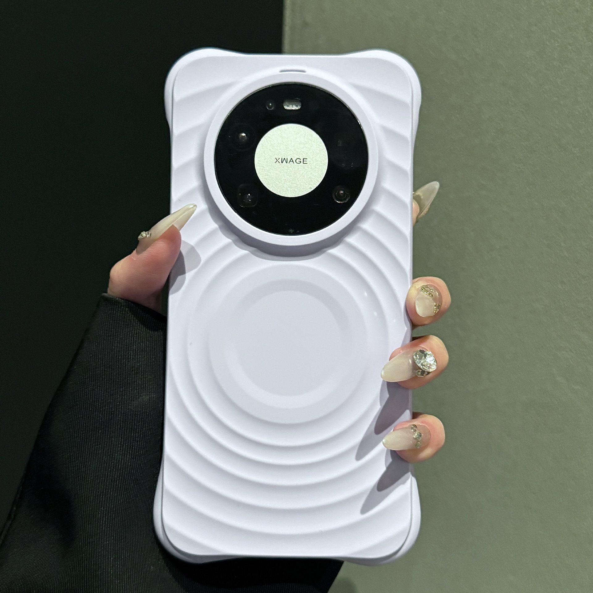 

Huawei Mate80 Pro Wave Pattern Magnetic Silicone Phone Case Huawei Mate 80 Pro Max