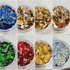 1Box Gold Foil Fragment Nail Glitter For DIY Nails Sticker Art Nail Decorations Multi Color Gold Leaf Flakes
