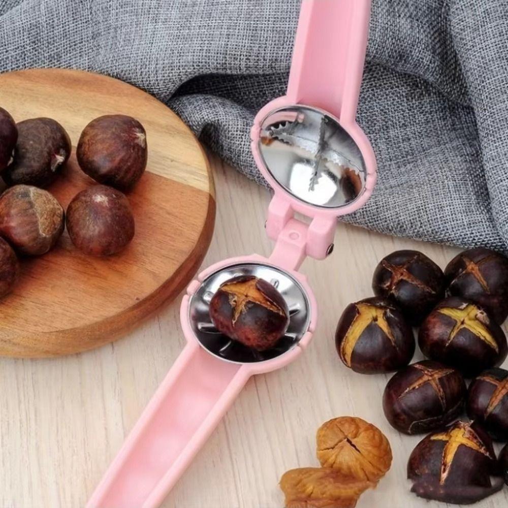 Stainless Steel Nut Cracker Sheller Labor-saving Chestnut Clip Kitchen Accessories