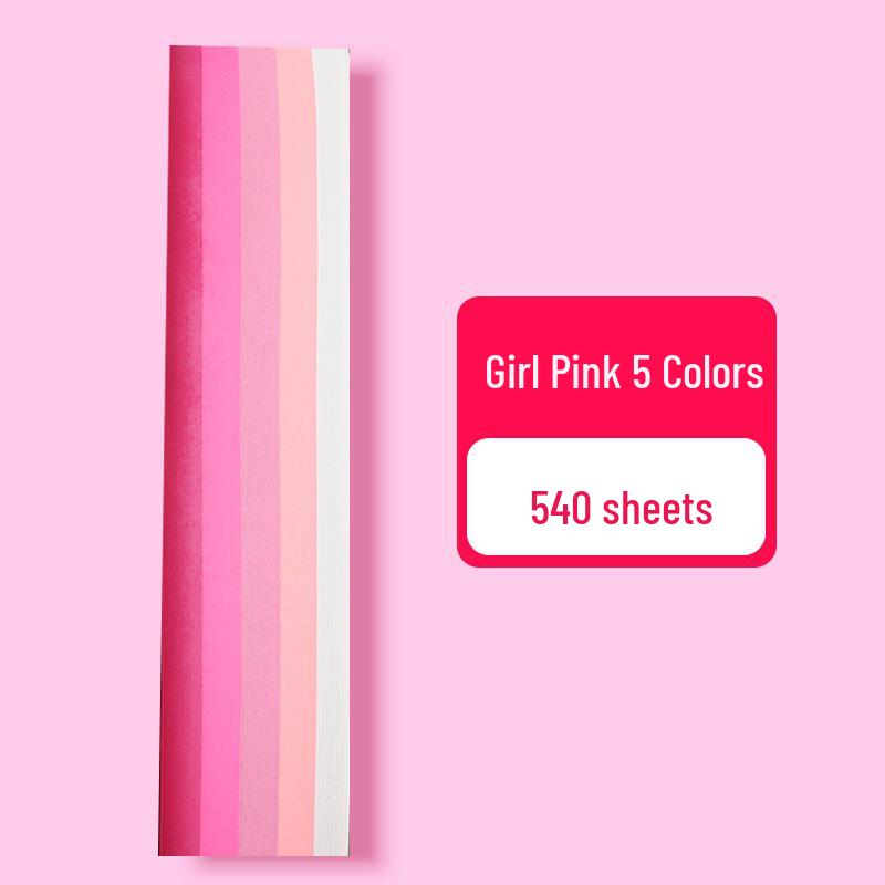 Farbverlauf Mehrfarbig Origami Sternstreifen - 540 Blätter zum Basteln von Glückssternen mit fünf Zacken