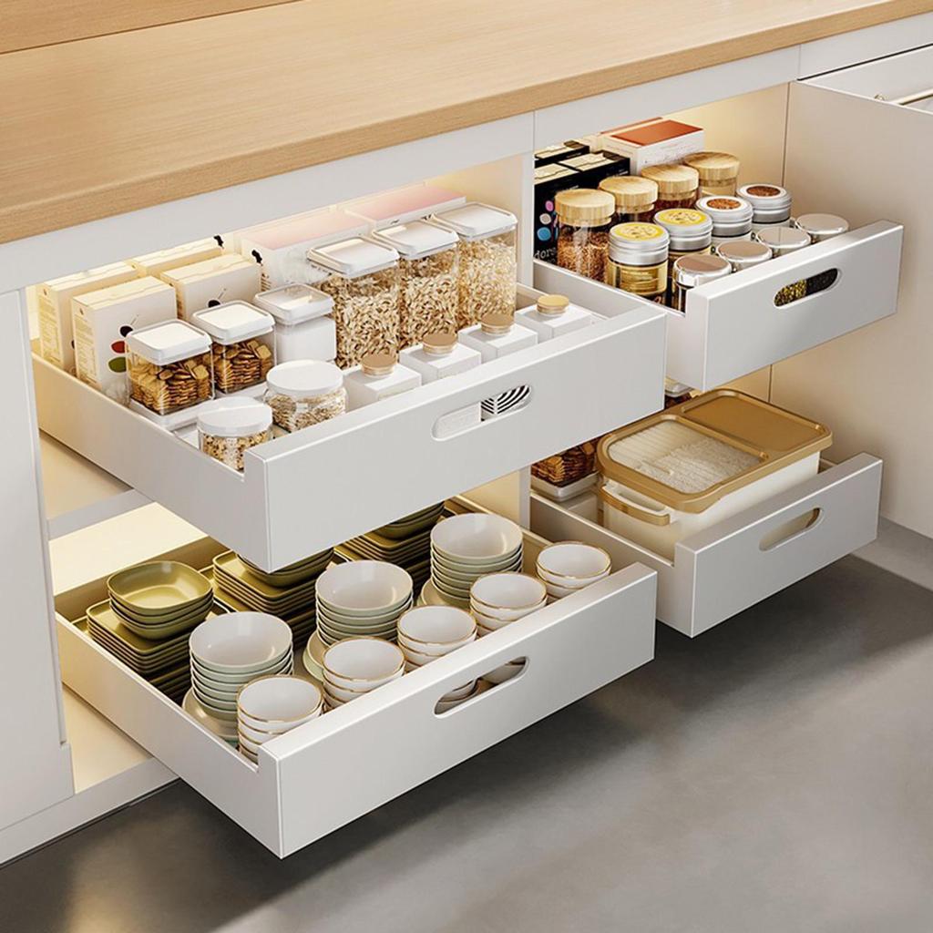 Pull Out Cabinet Organizer Practical Multiuse for Pantry Cabinets Restaurant 35cm