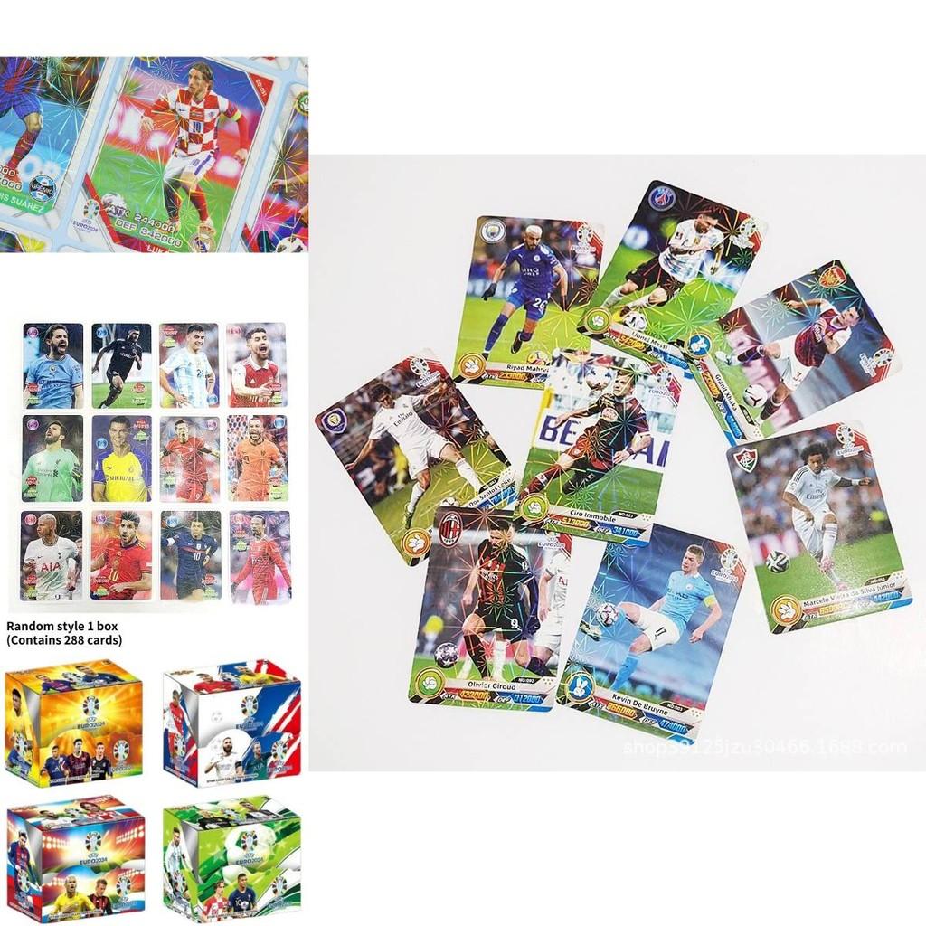High-quality Soccer Star Cards European Cup Messi Neymar Ronaldo Shinny Collectibles