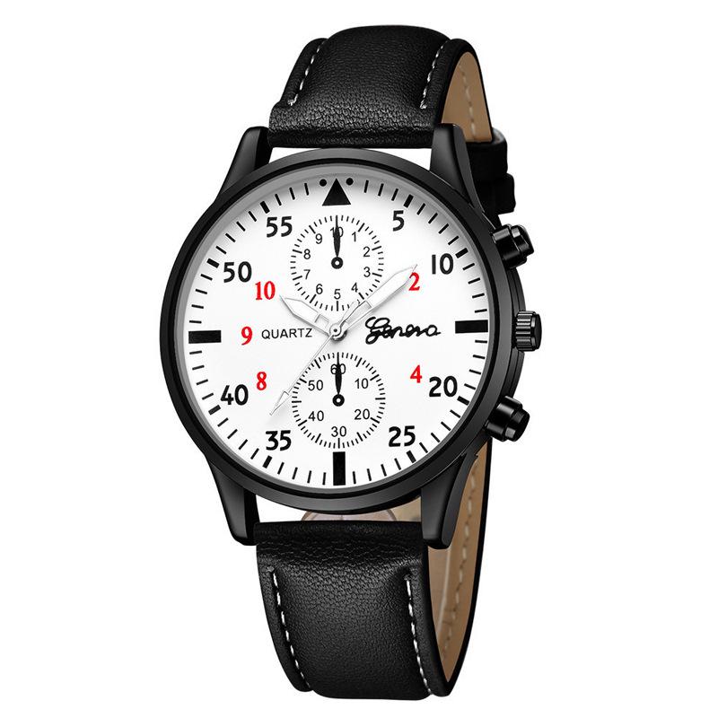 Men's Versatile Fashion Two-Eye Business Wristwatch