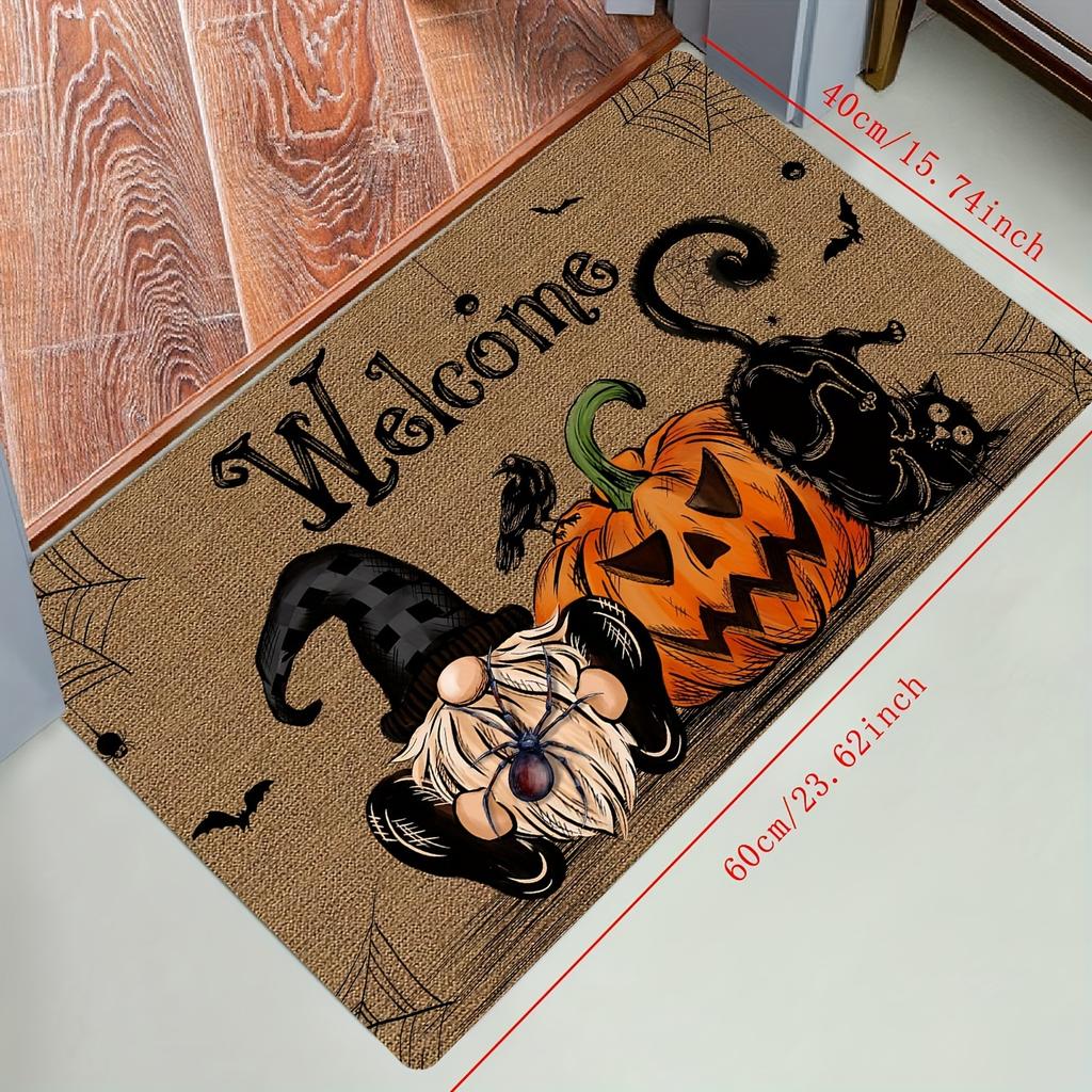 Halloween Rug Dark Pumpkin Doormat Outdoor Carpet Rug For Bedroom Living Room Rug Floor Mat Home Decoration Welcome Mat