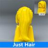 Non-Toxic 10Pcs Moc Bricks Female Children Hairs High Ponytail For 4Cm Figure Wear Head Body Parts Accessories Diy Building Blocks Kids Toys