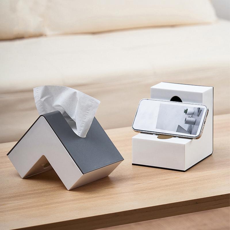 1PC Paper Holder High-value Tissue Creative Box Simple Creative Modern L-shaped Nordic Japanese Instagram 13.5x8x5cm