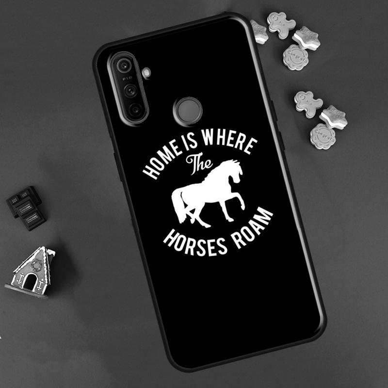 Casa è dove c'è il cavallo Per OPPO Realme 8 Pro 8i 9i GT Neo2 Master C21 Custodia Per OnePlus 10 9 Pro Nord2 8T 9R Coque
