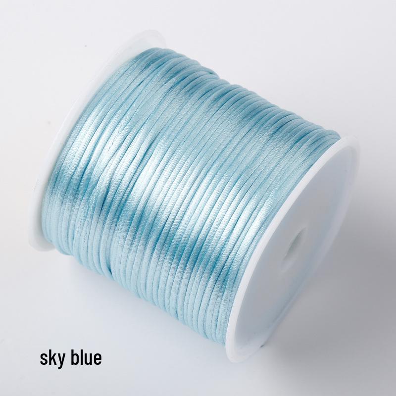 New Small 7# Chinese Knot Rope: Taiwan Silk Red Thread for Weaving Waist Chain