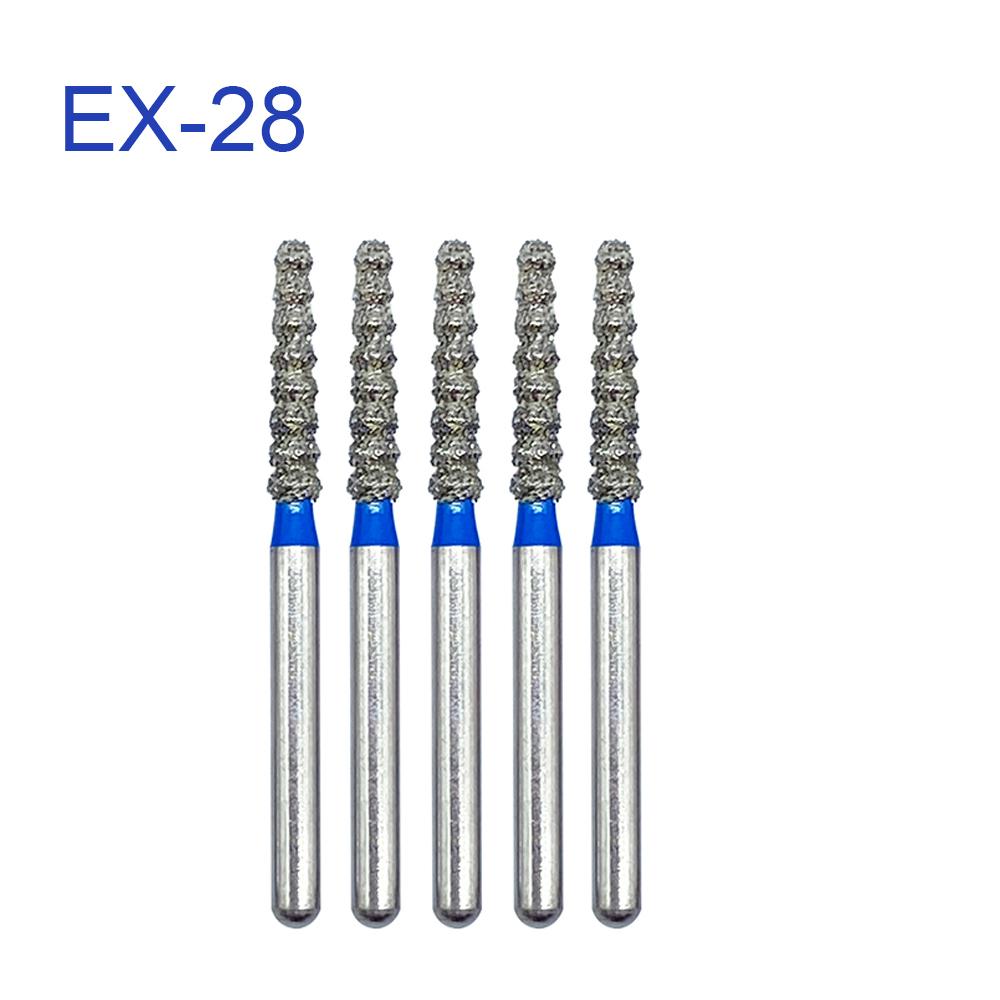 Dental Drills Fg Dia 1.6Mm 5Pcs/Pack High Speed Handpiece Diamond Bur All Series Teeth Whitening Dentistry Materials Supply