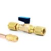 Corrosions Resistant Brass Water Connector Featuring Integrated Valves Switches For Quick Shutoff