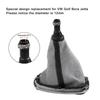 5 / 6 Speed Black Frame Gear Shift Knob Lever Gaiter Boot 1999-2004 12mm For Volkswagen VW Golf 4 IV MK4 GTI R32 Bora Jetta