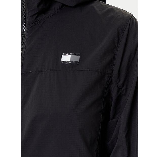 Windbreaker Tommy Jeans DW0DW21188, Black, Standard Fit