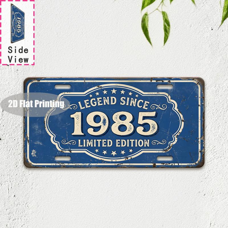 Tin Sign  Vintage Durable Metal Plaque Wall Decor Home Office Bar Man Cave Global City Coordinate Birth Year License Plate W