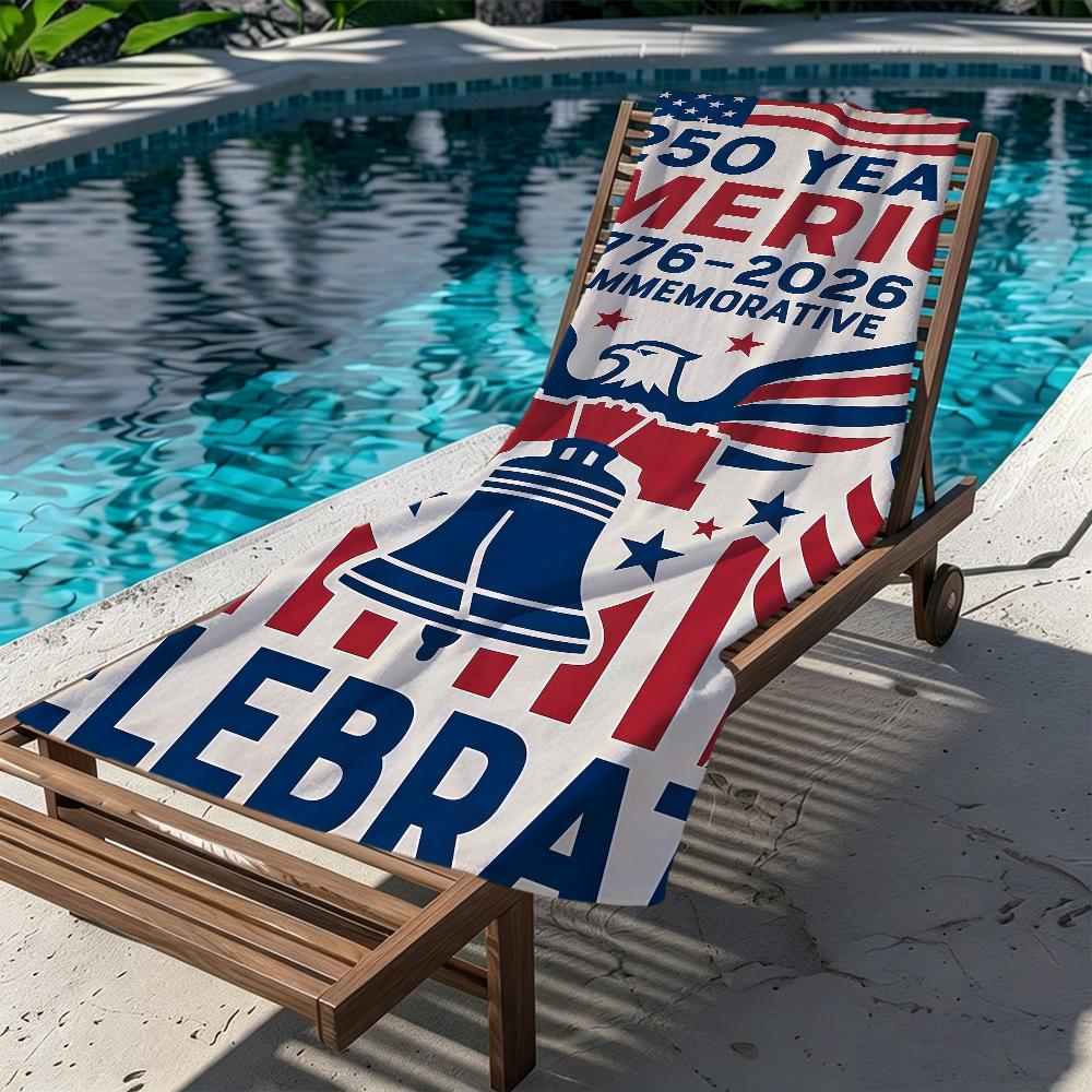 A-america Celebrates 250 Years Towel Large Quick-Drying Microfiber soft Beach Towel for Travel Fitness Sauna Bathing Camping