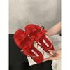 Soft-soled shoes for women 2025 summer new fashion versatile bow with thick heel sandals for women