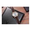 CITIZEN Automatic Mechanical Movement Leather Strap Watch Men's Watches Silver Dial NJ0113-10A