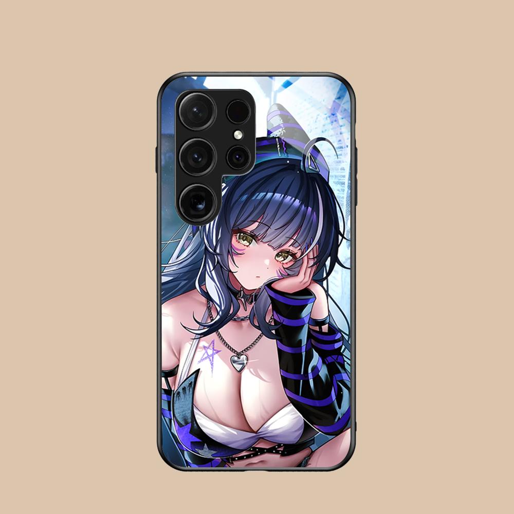 Azur Lane Musashi Glass Mobile Phone Case for Samsung Galaxy S26 S25 S24 S23 S22 S21 S20 Note20 Plus FE Ultra Colorful Cover