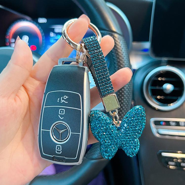 Elegantní Jednoduchá Kovová Klíčenka Pro Ženy Stylový Doplněk Pro Tašky Peněženky Nebo